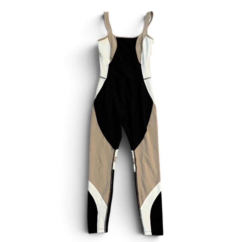 Beyond Yoga Spacedye Outlines Jumpsuit Women XS Black Colorblock Active Revolve